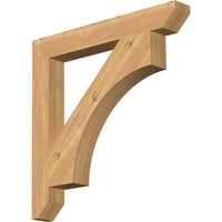 Ekena Millwork 1 2 W 28 D 28 H Westlake Slat Smooth Bracket, zapadni crveni cedar