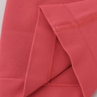 Ženske jednobojne kratke tajice, sportske pripijene elastične udobne joga kratke hlače u ružičastoj boji