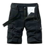 Trenažne kratke hlače za muškarce, modne jednobojne hlače s džepovima, pamučne teretne kratke hlače, kombinezoni,