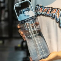 2l par šalica slamnata šalica boca za vodu s vremenskom skalom plastična šalica za vodu velika studentska mat