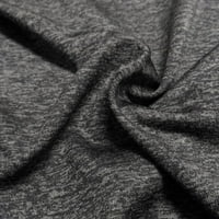 Brzi suhi muškarci Kompresiji Sportska košulja Tjerka toplinski sloj dugih rukava, sivi, S-3xl