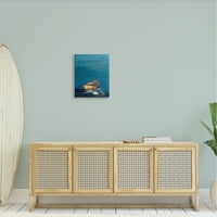 ; Jednostruki brod oceanska površina Višeslojni morski kolaž Galerija slika omotano platno tiskanje zidne umjetnosti,