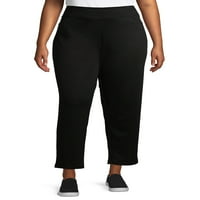 Ženske jednobojne uske hlače Plus Size $ & $