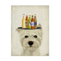 FAB FUNKY 'WEST HIGHAND TERRIER PEFIJAL HEFIJE' CANVAS UMJETNOST