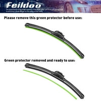 Feildoo 20 & 20 Noževi brisača prikladni za Dodge Ram 20 +20 Bracketless za prednji prozor automobila, vozač i