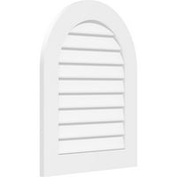 20 W 36 H okrugla gornja površina nosač PVC Gable Vent: Nefunkcionalan, W 3-1 2 W 1 P Standardni okvir