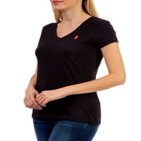 S. Polo ASN. Ženska majica s kratkim rukavima s kratkim rukavima S izrezom u obliku slova u
