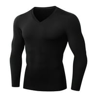 Tklpehg muške dukseve košulje dugih rukava za muškarce jeseni zimska fitness patentni zatvarač s dugim rukavima