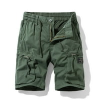 Udobni džep za plažu, jednobojne ljetne Muške kratke hlače za odmor u vojnoj zelenoj boji