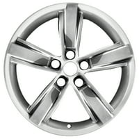 Obnovljeni OEM aluminijski legura kotača, svijetlo srebrno metalno oslikano lice, odgovara 2012- Chevrolet camaro