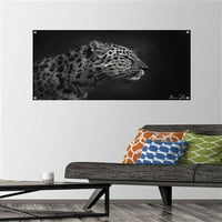 5 inča - zidni plakat s portretom leoparda s gumbima, 22.37534