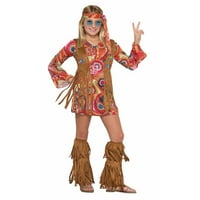 Kostim miroljubive hipi djevojke za Noć vještica 1970-ih 8-10