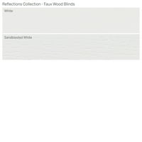 Zbirka prilagođenih refleksija, 2 Bežični bledani sjenila, bijela bijela, 3 4 Širina 72 Duljina