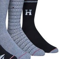 Tommy Hilfiger Muške čarape s prugastim posadama crna 7-12