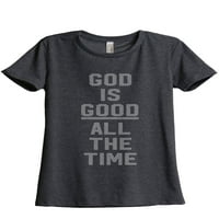 Bog je dobar cijelo vrijeme ženska modna opuštena majica Tee Heather Rouge