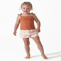 Moderni trenuci Gerber Toddler Girl breskve francuske Terry Shorts, 2-Pack, veličine 12m-5t