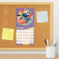 Međunarodni trendovi zidnog mini kalendara, Pinovi za zaključavanje i potisne igle