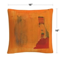 Narančasti vektorski linearni sastav šareni oblici Antonija Sikicha, bacanje jastuka