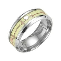 Rasprodaja u Europi i Americi titanski čelični svjetleći čarobni prsten fluorescentni prsten Pokloni za žene