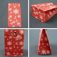 Božićna zabava torbe božićna papirnata torba za poklone, naljepnice naljepnice božićne bombone poklon poklon poklon