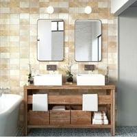 Zidno zrcalo Andy Star, četkana bronca 22x30 suvremena ogledala u kupaonici