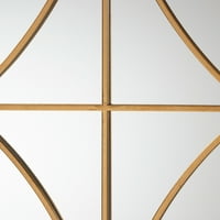 Baxton Studio Celerina Modern i suvremena zlatna završetka metalnog naglaska zidno zrcalo