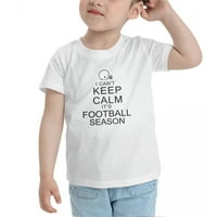 Ne mogu biti mirni, nogometna sezona slatka majica za djecu za dječake djevojčice
