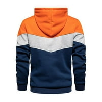 Zimske majice s kapuljačom za muškarce jesen i džemper džemper s dugim rukavima majica s kapuljačom narančasta