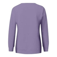 Ženski puloveri Plus size sportski džemperi širokog kroja ženske jesenske košulje s okruglim vratom ženska hipi