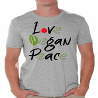 Neugodni stilovi vole veganske mirske majice za muškarce vegetarijanske muške majice odjeća za muškarce originalne