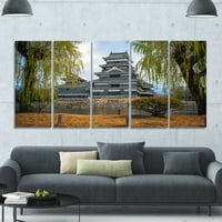 Dizajnerska umjetnost 'Matsumoto Castle Japan' fotografski set na platnu