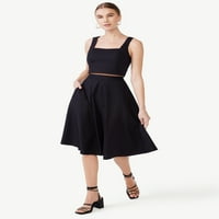 Scoop ženska poprilična midi suknja s visokim strukom, veličine xs-xxl