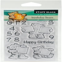 Peni Black prozirne marke rođendanski medvjedi