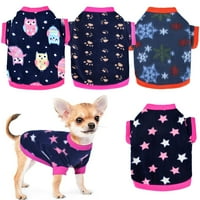 Pulover za pse, odjeća za štene Chihuahua, zimski topli prsluk od flisa za kućne ljubimce, odjeća za male pse,