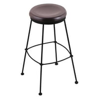 Holland Bar Stool Co., inc. Stacionarna stolica za stalak s drvenim sjedalom-Crni nabor