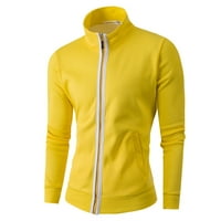 Kapuljače za muškarce trendi muške kapuljače pulover žuti 4xl