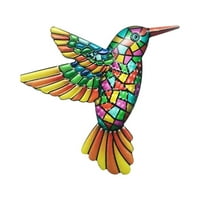 Metalni zidni ukras Kolibri šarene ptice umjetnički ukrasi ograde metalne ptice vanjska zidna skulptura koja visi