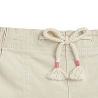 Jednobojne pletene kratke hlače za djevojčice, 2 pakiranja, veličine 4 I Plus