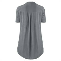 Ženske majice plus size, Ležerne košulje s izrezom u obliku slova u, ženske košulje na kopčanje s čipkastim šavovima,