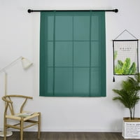 Kratka prozirna zavjesa, zavjese za prozore s vezicama, kuhinjska zavjesa od vela, Gornja ploča za kafić, zelena