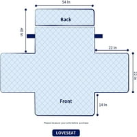 Subrte 1-komad reverzibilni poklopac kauča s prekrivanim prekrivačem