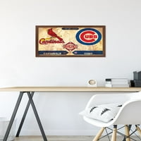 Rivalries - St. Louis Cardinals vs Chicago Cubs Wall Poster, 14.725 22.375 uokviren