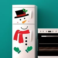 Vodootporna umjetnost DIY Smiley božićni snjegović naljepnica naljepnica s hladnjakom garaža za odmor dekor c