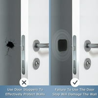 Zaštita zida odbojnici za kvake na vratima odbojnik za zaštitu kvake gumeni samoljepljivi prigušivač za hitne
