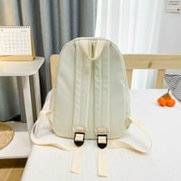 Djeca modni ruksak patentni zatvarač Slatka putnička torba Djeca s bookbag School, bijeli