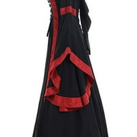 SPFTEM ženska vintage keltska dužina kat renesansna gotička haljina