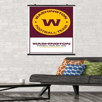 Nogometni tim Washingtona - plakat za zid logotipa, 22.375 34
