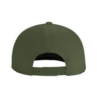 Cepten MENS & Womens Hip Hop Cool s guano majmunima Logo Podesivi bejzbol ravni ravni šešir Moss Green