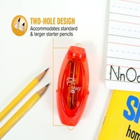 Oštrica za olovke s dvije rupe s dvije rupe u različitim bojama od 92 inča