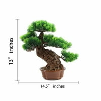 Ls japanske borove bonsai stablo lažne biljke u lončanima kućne biljke za kupatilo